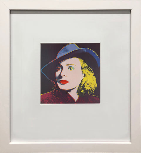 ANDY WARHOL Portrait of Ingrid Bergman with Hat, 1983