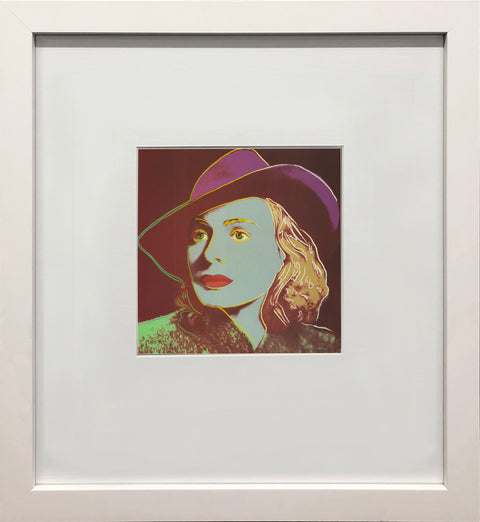 ANDY WARHOL Portrait of Ingrid Bergman with Hat, 1983