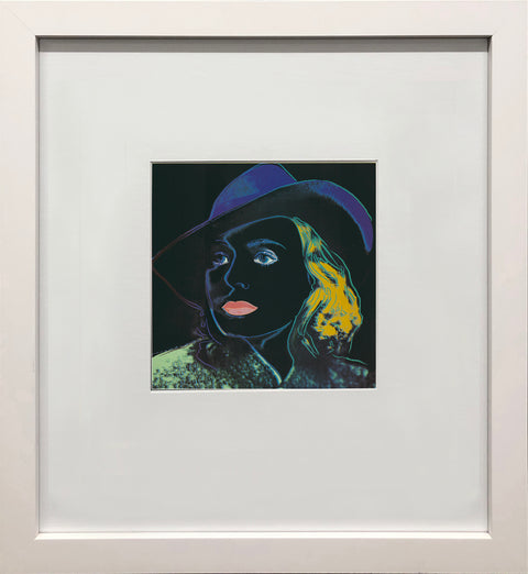 ANDY WARHOL Portrait of Ingrid Bergman with Hat, 1983
