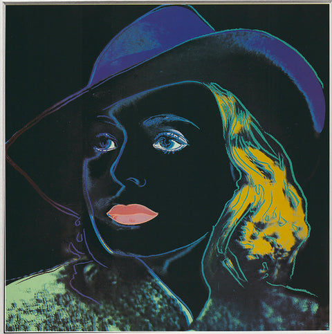 ANDY WARHOL Portrait of Ingrid Bergman with Hat, 1983