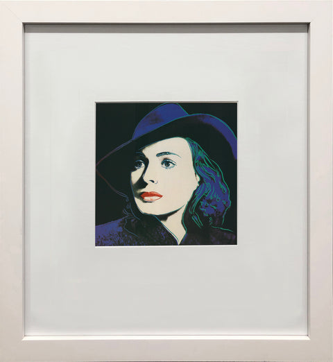 ANDY WARHOL Portrait of Ingrid Bergman with Hat, 1983