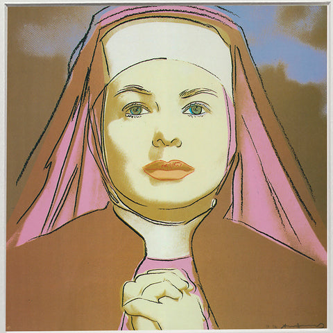 ANDY WARHOL Portrait of Ingrid Bergman the Nun, 1983