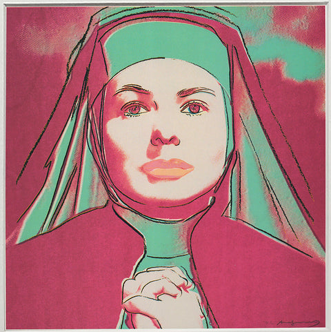 ANDY WARHOL Portrait of Ingrid Bergman the Nun, 1983