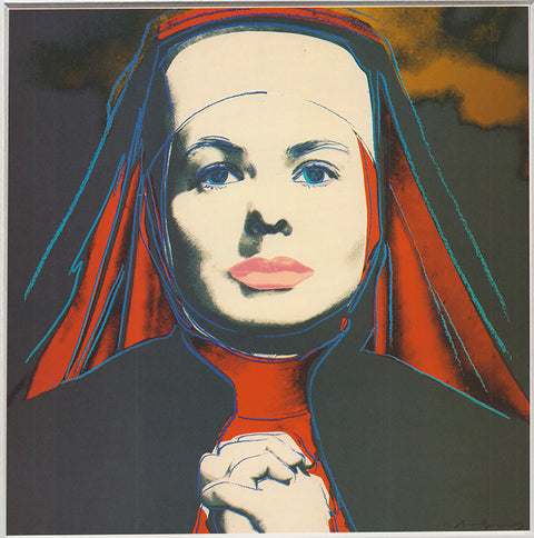 ANDY WARHOL Portrait of Ingrid Bergman the Nun, 1983