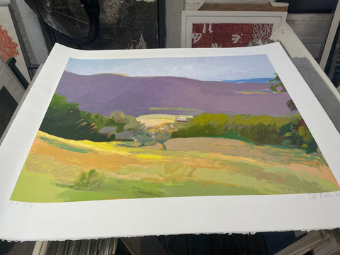 WOLF KAHN Down in the Valley, 2003 - Signed