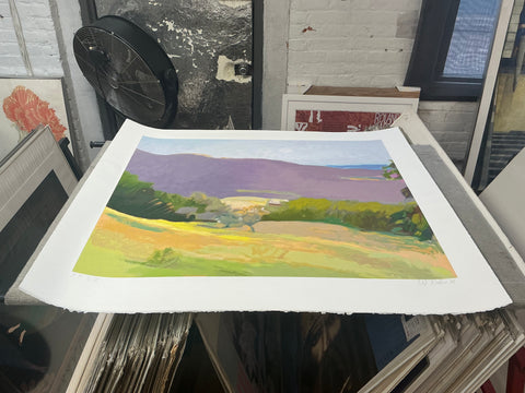 WOLF KAHN Down in the Valley, 2003 - Signed