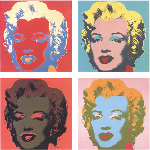 ANDY WARHOL Ten Marilyns (White Background), 1999