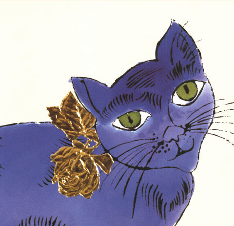 ANDY WARHOL Cat (Blue), 1996