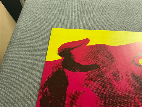 ANDY WARHOL Cow Pink on Yellow, 1966 (small), 1992