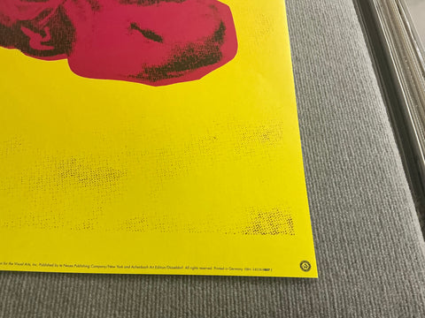 ANDY WARHOL Cow Pink on Yellow, 1966 (small), 1992