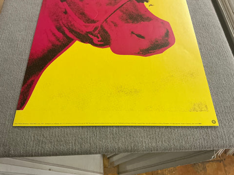 ANDY WARHOL Cow Pink on Yellow, 1966 (small), 1992