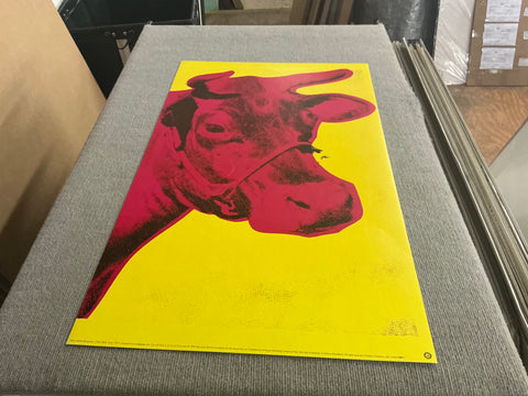 ANDY WARHOL Cow Pink on Yellow, 1966 (small), 1992