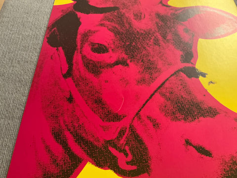 ANDY WARHOL Cow Pink on Yellow, 1966 (small), 1992