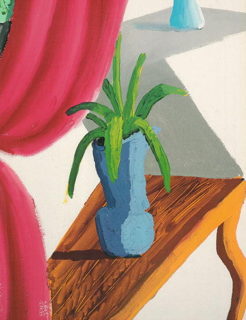 DAVID HOCKNEY Still Life with Magenta Curtain, 1988