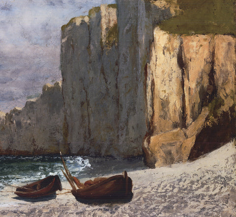 GUSTAVE COURBET A Bay with Cliffs (Detail)