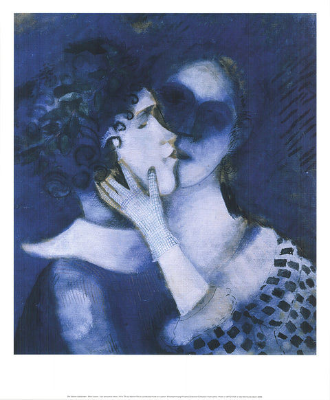 MARC CHAGALL Blue Lovers, 2008