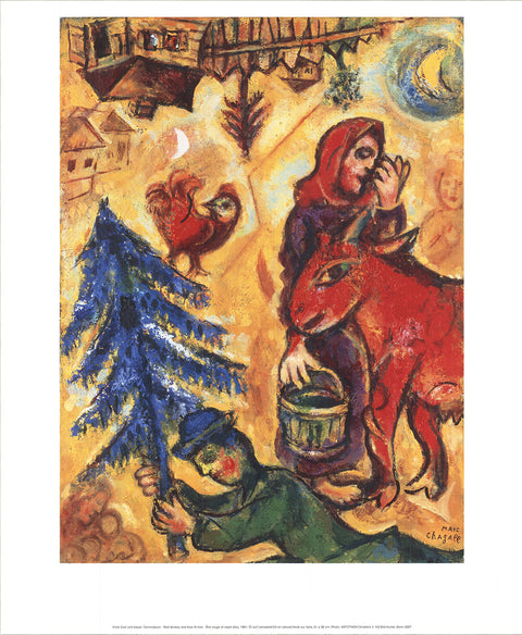 MARC CHAGALL Red Donkey and Blue Fir-Tree, 2007