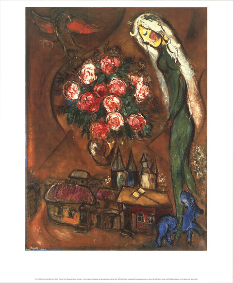 MARC CHAGALL Woman with Bouquet Above the Town, 2007