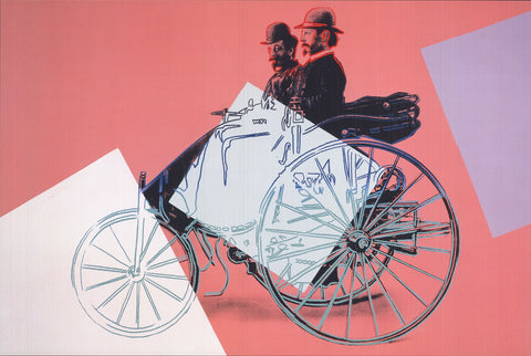 ANDY WARHOL Karl Benz with Employee Josef Brecht on the Benz Patent Motor Car