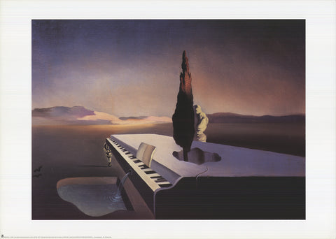 SALVADOR DALI Necrophiliac Spring Flowering From Piano with Tail, 2000