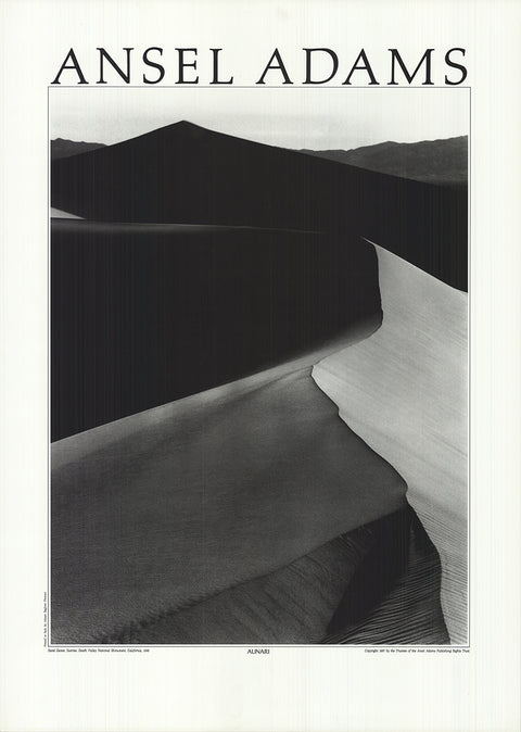 ANSEL ADAMS Sand Dunes, Sunrise, Death Valley National Monument, California, 1987