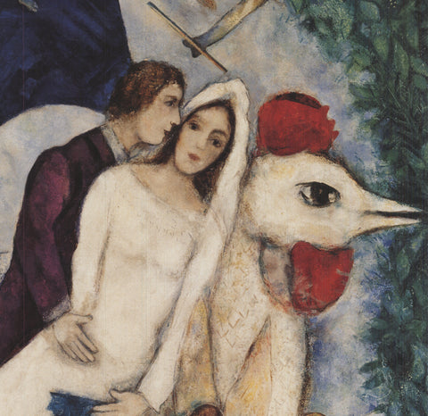 MARC CHAGALL The Bridal Pair with the Eiffel Tower