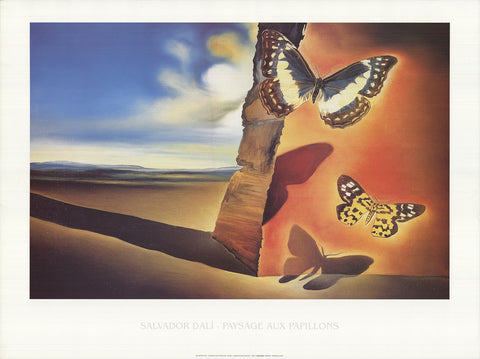 SALVADOR DALI Butterfly Landscape, 1995