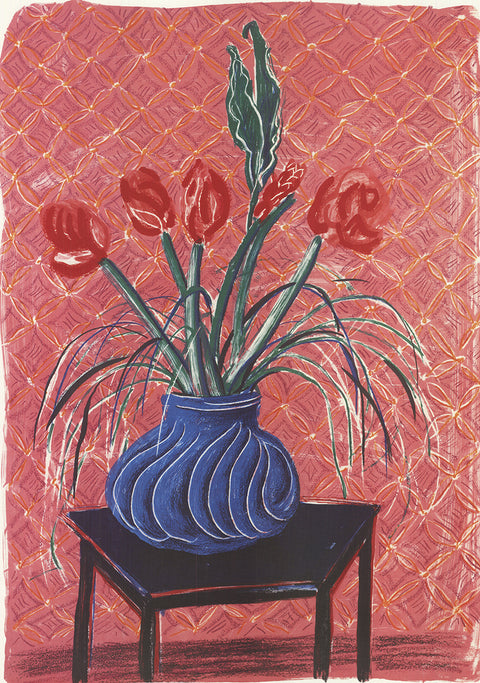 DAVID HOCKNEY Amaryllis In Vase