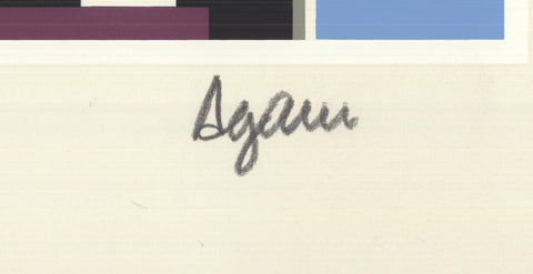 YAACOV AGAM Villa Regina Agamograph 1983, 1983 - Signed