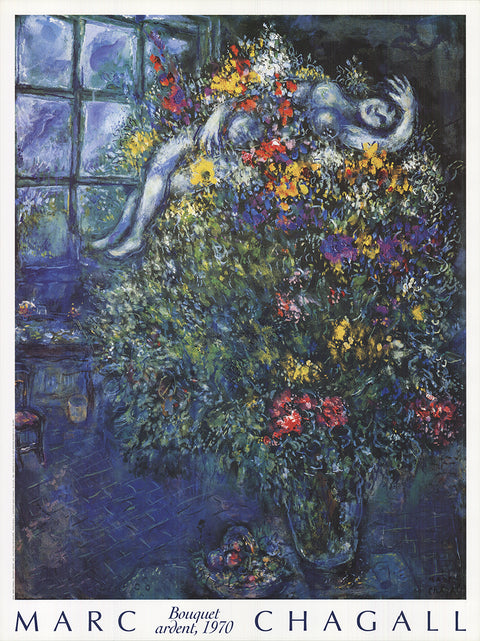 MARC CHAGALL Bouquet Ardent, 1993