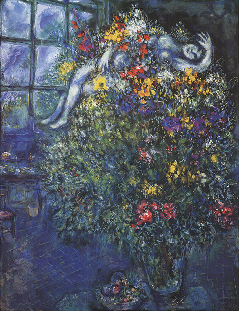 MARC CHAGALL Bouquet Ardent, 1993