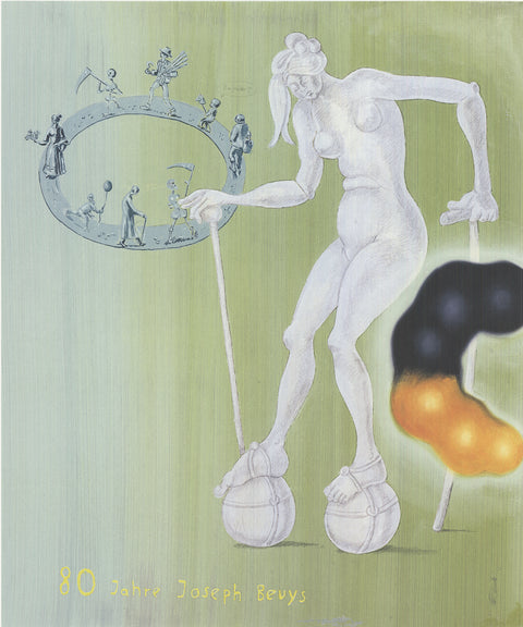 JORG IMMENDORF 80 Jahre Joseph Bueys, 2000 - Signed