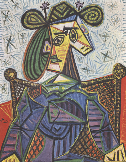 PABLO PICASSO Woman Sitting in an Armchair, 1990