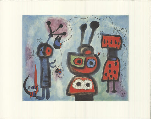 JOAN MIRO The Bird with a Calm Look, it' Wings in Flames, 1990