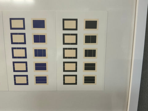 DONALD JUDD Series of Ten Woodcuts in Three Color States, 1988