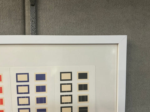 DONALD JUDD Series of Ten Woodcuts in Three Color States, 1988