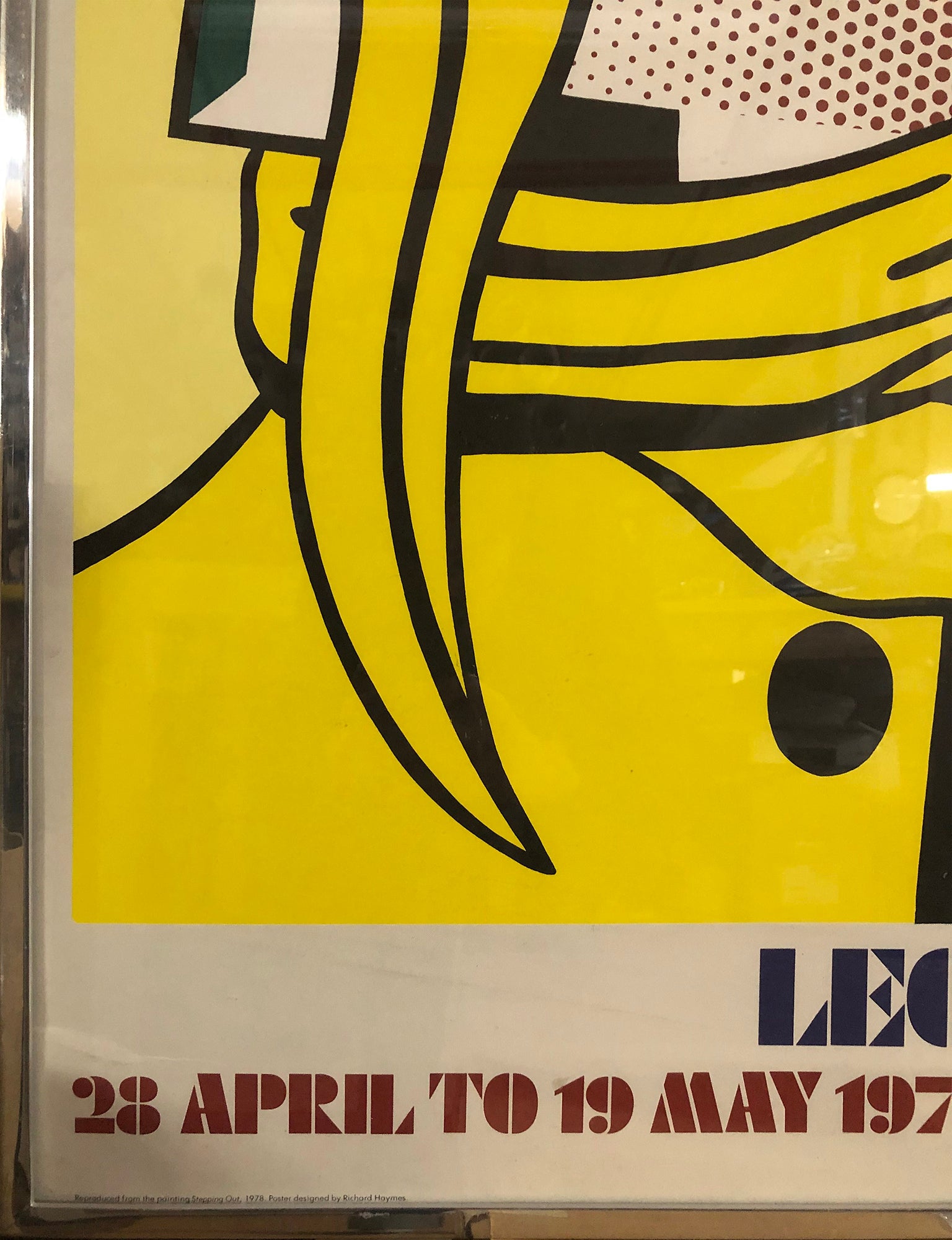 ロイ リキテンシュタイン 1979 Stepping Out ポスター当時物 ロイ リキテンシュタイン Roy LICHTENSTEIN 1979 Stepping Out