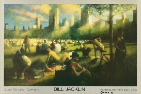 BILL JACKLIN Sheep Meadow III, 1990 - Signed