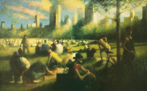 BILL JACKLIN Sheep Meadow III, 1990 - Signed