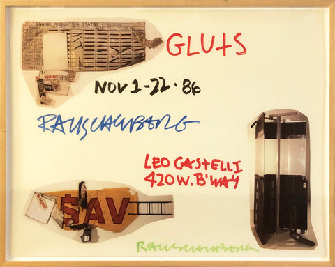 ROBERT RAUSCHENBERG Gluts, 1986 - Signed