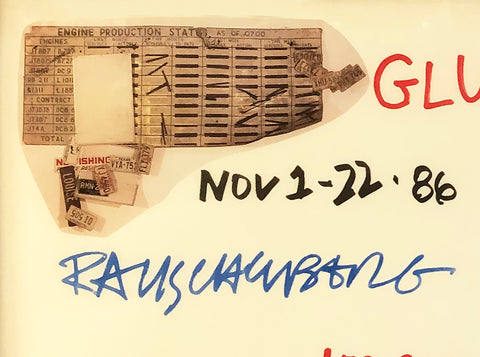 ROBERT RAUSCHENBERG Gluts, 1986 - Signed
