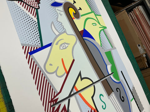 ROY LICHTENSTEIN Cubist Cello, 1997