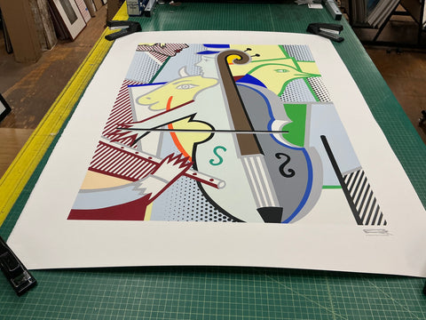 ROY LICHTENSTEIN Cubist Cello, 1997