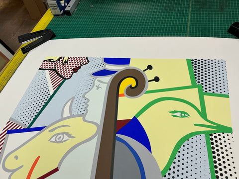 ROY LICHTENSTEIN Cubist Cello, 1997