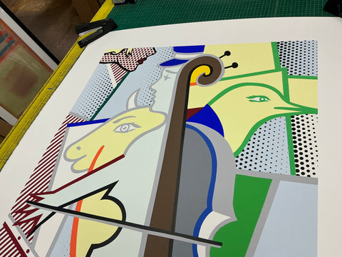 ROY LICHTENSTEIN Cubist Cello, 1997