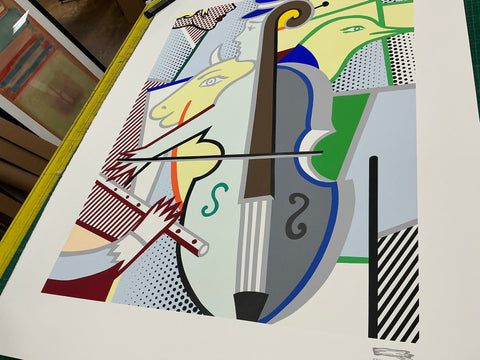 ROY LICHTENSTEIN Cubist Cello, 1997