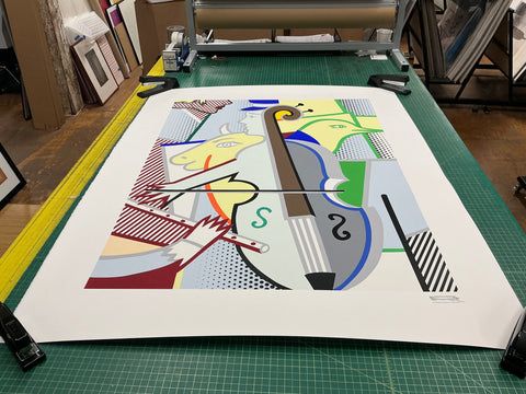 ROY LICHTENSTEIN Cubist Cello, 1997