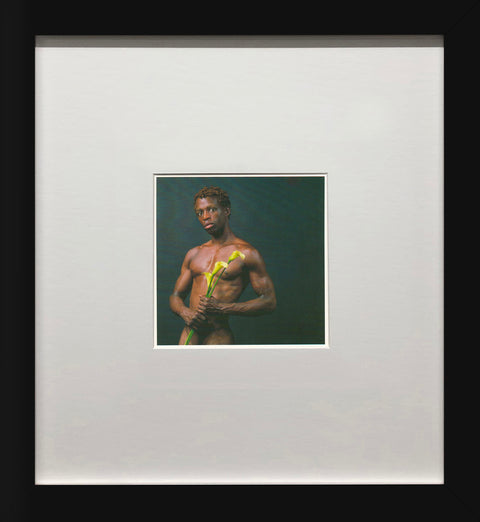 ROBERT MAPPLETHORPE Dennis Speight with Calla Lilies, 1993