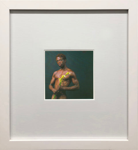 ROBERT MAPPLETHORPE Dennis Speight with Calla Lilies, 1993