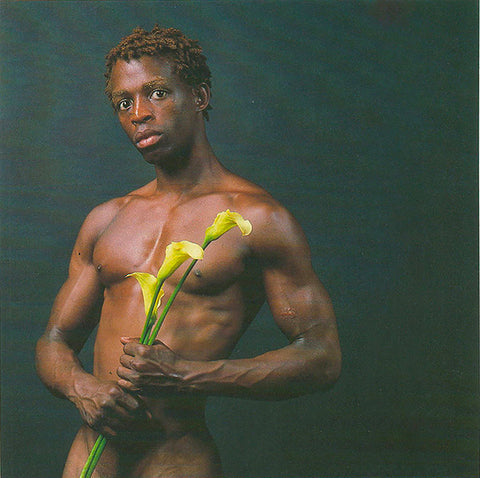 ROBERT MAPPLETHORPE Dennis Speight with Calla Lilies, 1993